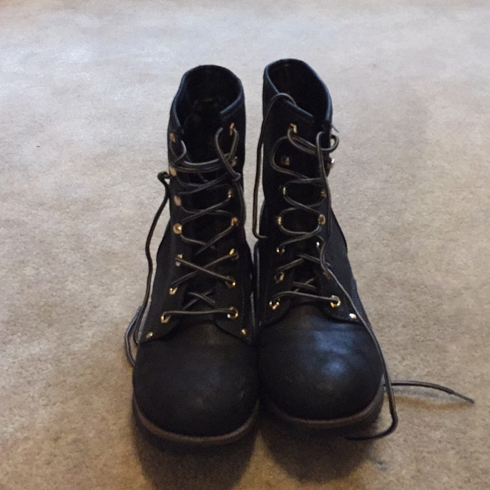 Lace up Military boots
